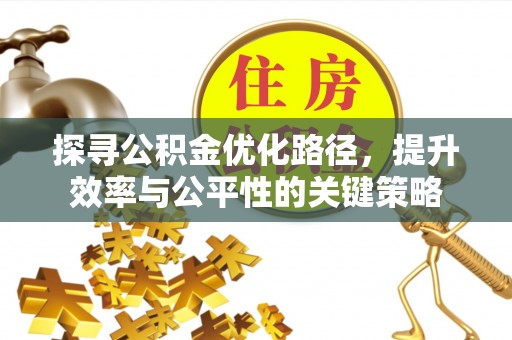 专家探寻公积金优化路径，提升效率与公平性的关键策略