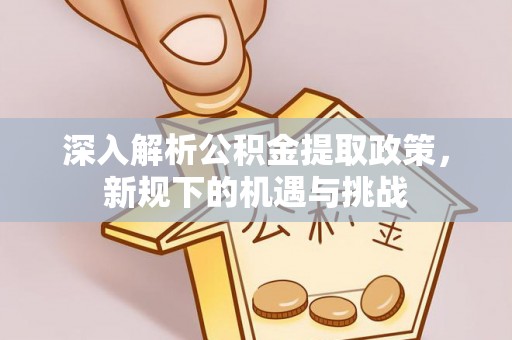 专家深入解析公积金提取政策，新规下的机遇与挑战